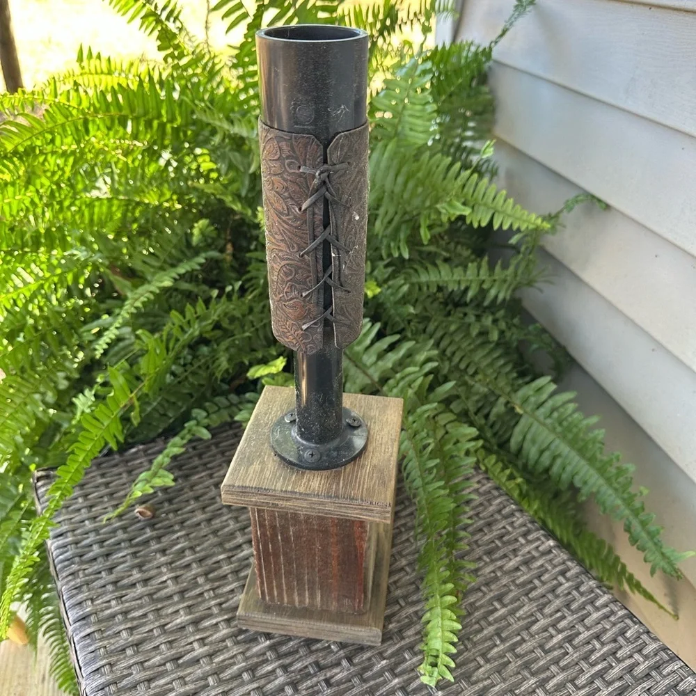 Elegant Black and Brown Beer Dispenser